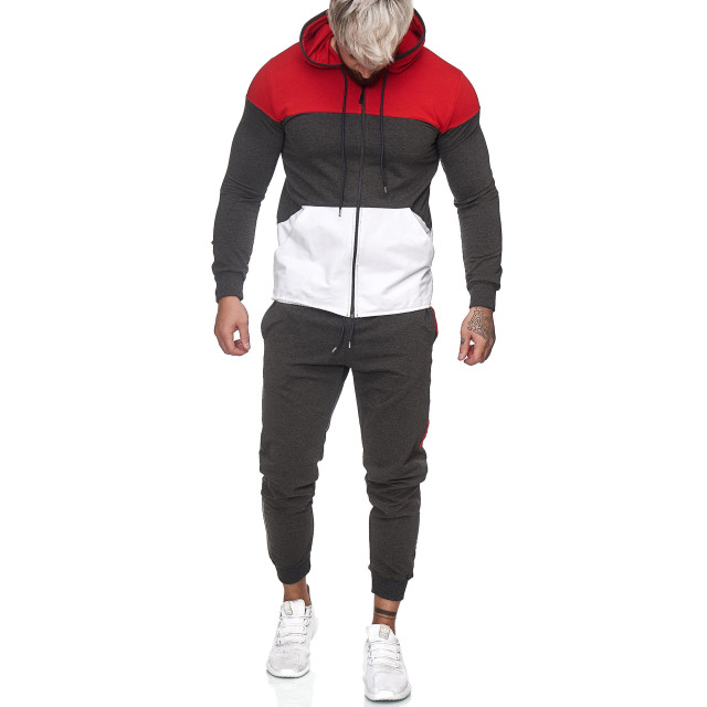 One Redox Heren joggingpak rood wit 1083 30110-1083 large