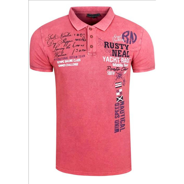 Rusty Neal heren poloshirt print 15212 9755-15212 large