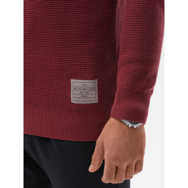 Ombre heren sweater bordeaux klassiek e185 30119-E185 large