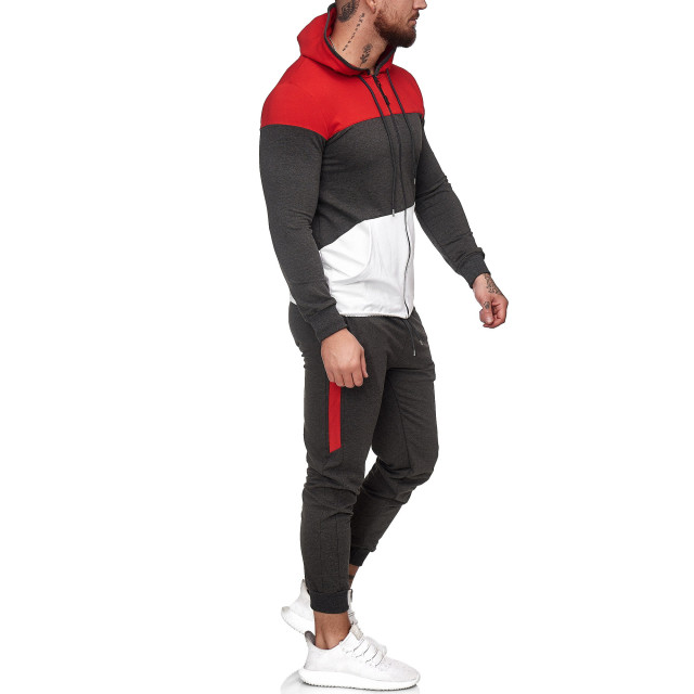 One Redox Heren joggingpak rood wit 1083 30110-1083 large