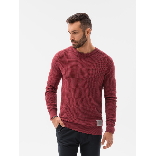 Ombre heren sweater bordeaux klassiek e185 30119-E185 large