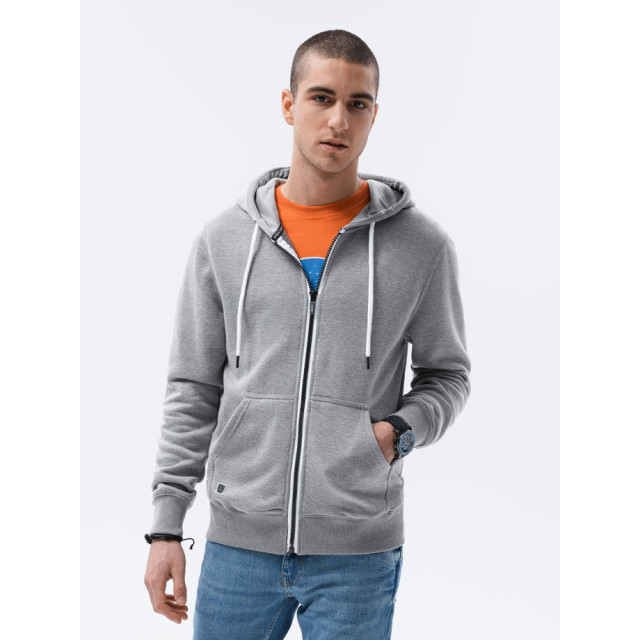 Ombre heren vest grijs melange basic b977 9398-B977-v12-1-1 large