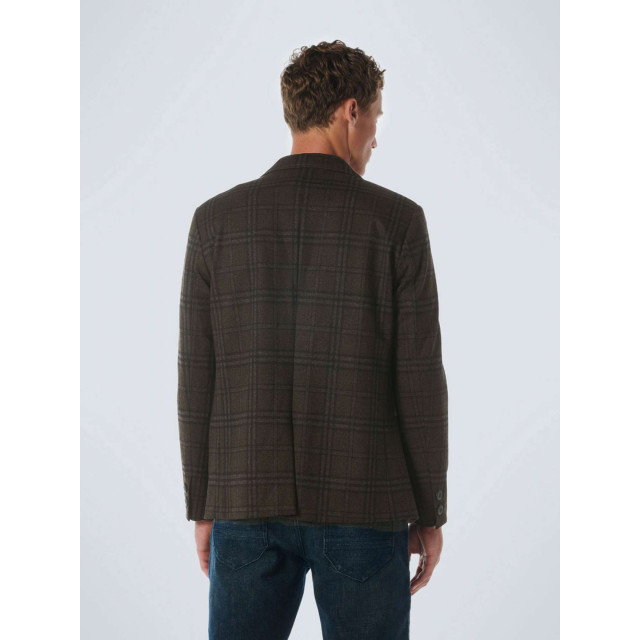 No Excess Blazer jersey stretch check coffee 21910906-196 large