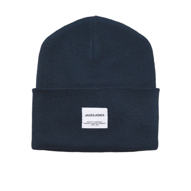 Jack & Jones Heren muts jaclong knit beanie navy 12150627 large