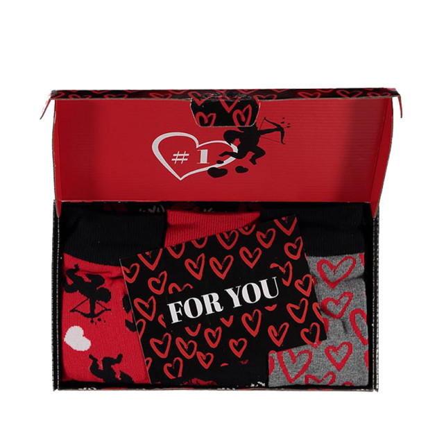 Apollo Heren sokken hartjes valentijn giftbox 120301001B large