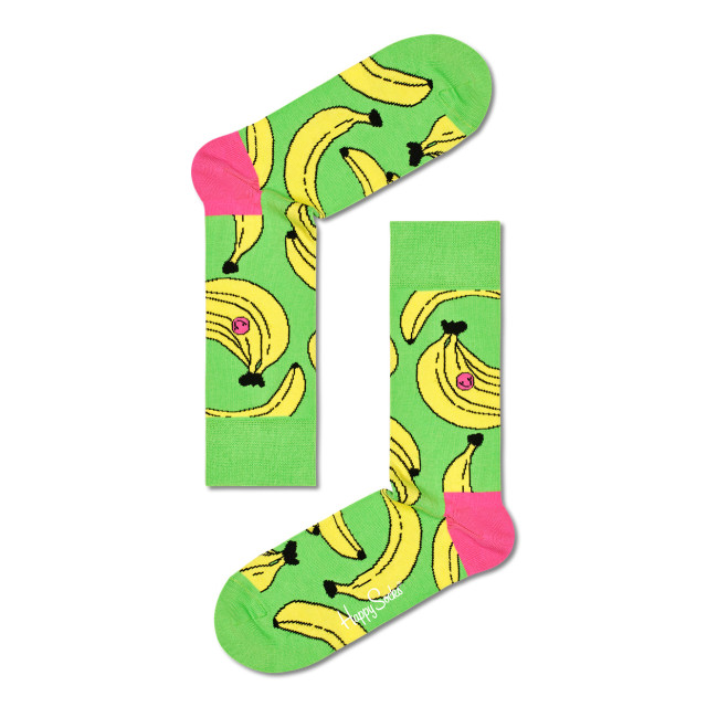 Happy Socks Dames sokken met print banaan HS-BAN01-7000 large