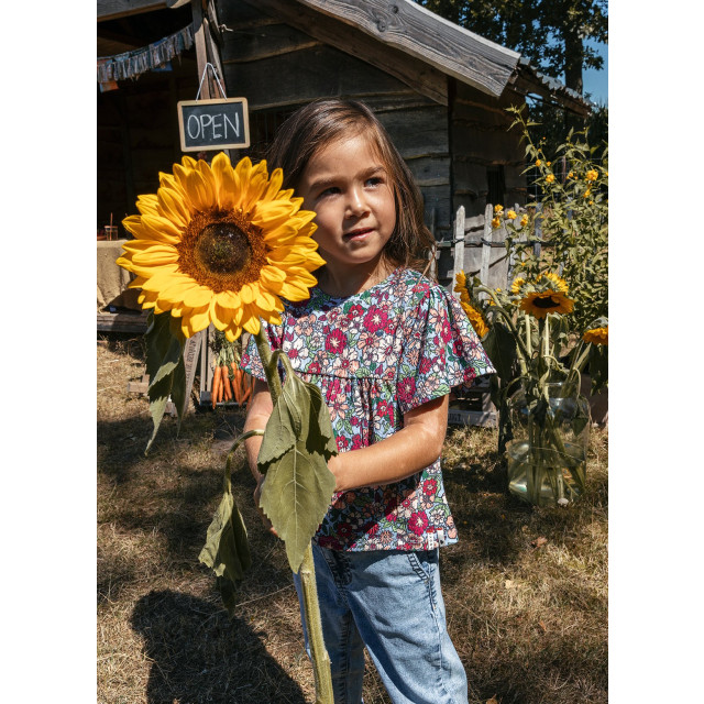 Looxs Revolution Fancy top flowerfield voor meisjes in de kleur 2311-7104-952 large
