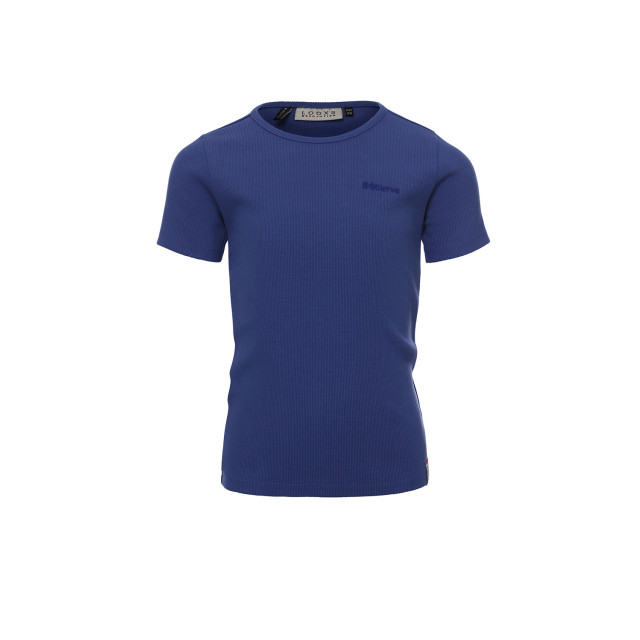Looxs Revolution Top rib jersey violet blue voor meisjes in de kleur 2311-5416-177 large Looxs Revolution Top rib jersey violet blue voor meisjes in de kleur 2311-5416-177 large