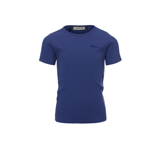 Looxs Revolution Top rib jersey violet blue voor meisjes in de kleur 2311-5416-177 large Looxs Revolution Top rib jersey violet blue voor meisjes in de kleur 2311-5416-177 large