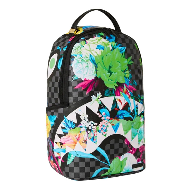 Sprayground Neon floral dlxsv backpack neon-floral-dlxsv-backpack-00052234-black-multi large