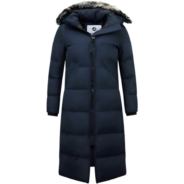 Matogla Puffer jas lang met capuchon 8606B large Matogla Puffer jas lang met capuchon 8606B large