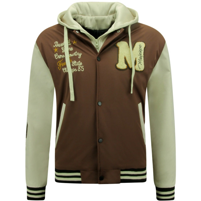 Enos Baseball jas met capuchon oversized 8632 MF-8632 large