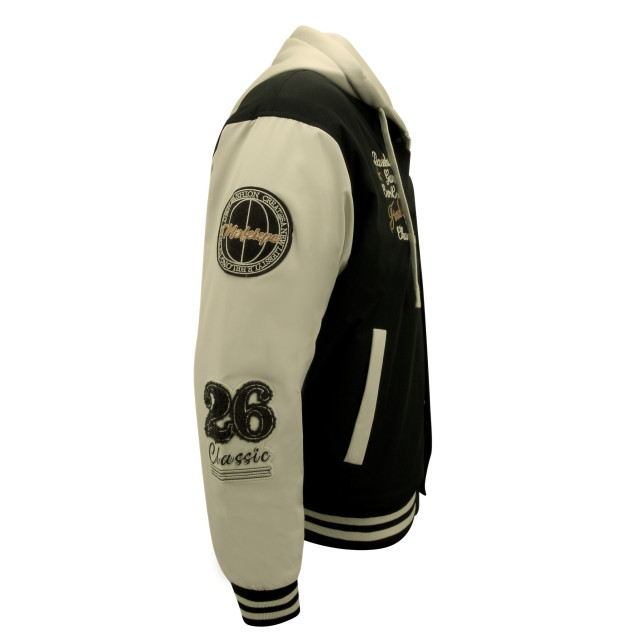 Enos Baseball jacket classic oversized met capuchon 8632 MF-8632 large Enos Baseball jacket classic oversized met capuchon 8632 MF-8632 large
