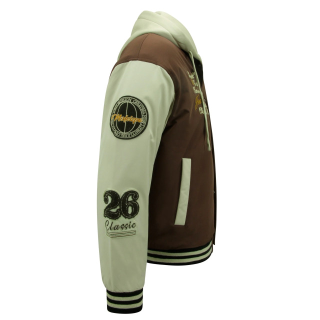 Enos Baseball jas met capuchon oversized 8632 MF-8632 large
