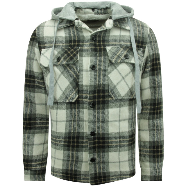 Enos Houthakkers jas met teddy wol capuchon 7091 LK-7091 large