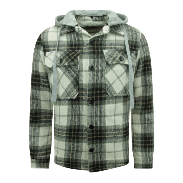 Enos Houthakkers jas met teddy wol capuchon 7091 LK-7091 large