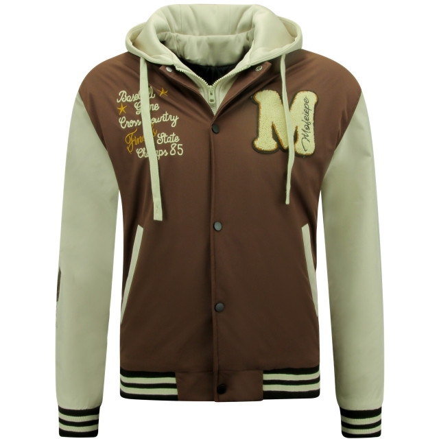 Enos Baseball jas met capuchon oversized 8632 MF-8632 large