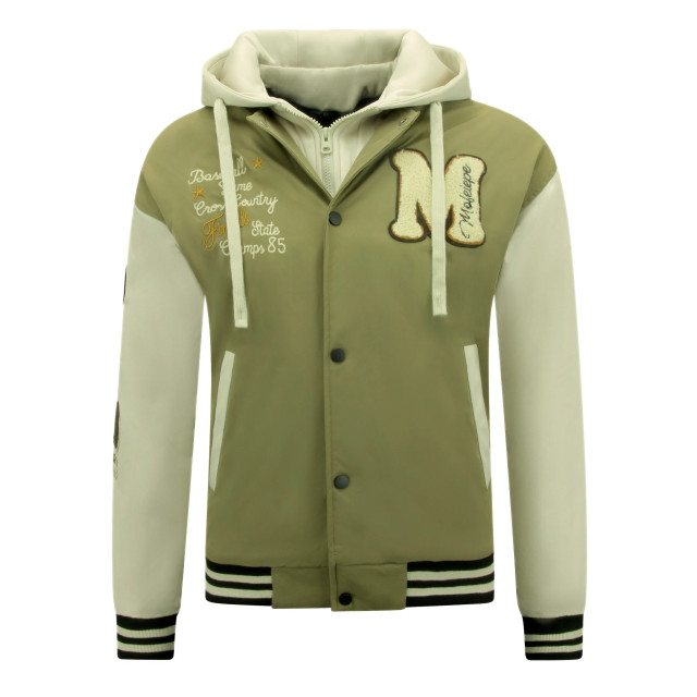 Enos Oversized baseball jas classic met capuchon 8632 MF-8632 large Enos Oversized baseball jas classic met capuchon 8632 MF-8632 large