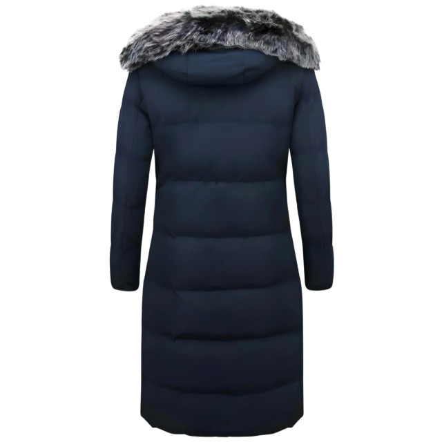 Matogla Puffer jas lang met capuchon 8606B large Matogla Puffer jas lang met capuchon 8606B large