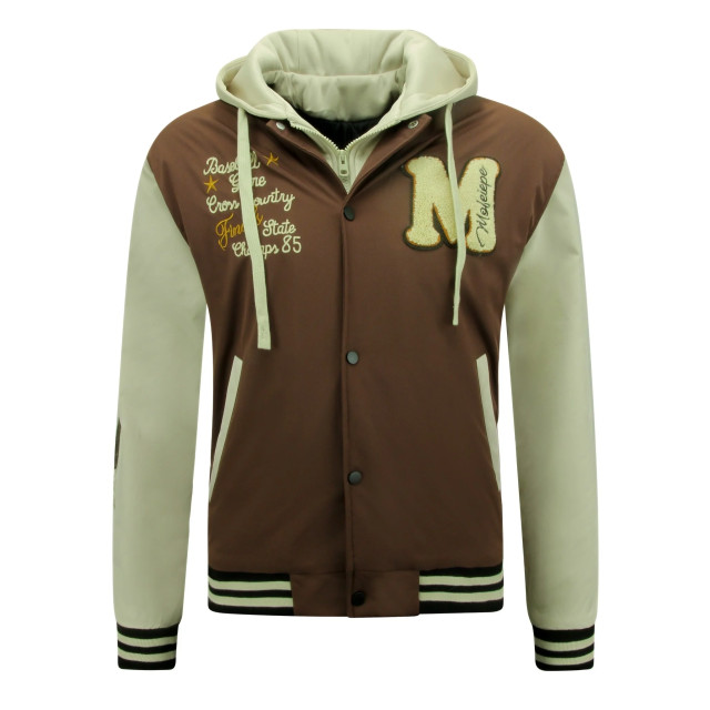 Enos Baseball jas met capuchon oversized 8632 MF-8632 large
