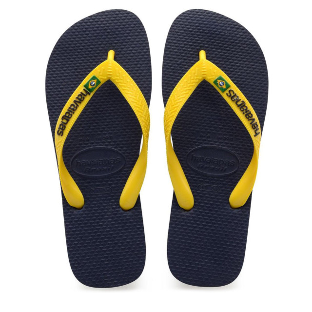 Havaianas brasil logo navy hot sale blue