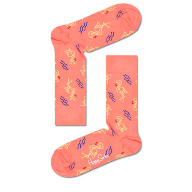 Happy Socks Flamingo printjes unisex FAM01-2700 Flamingo large