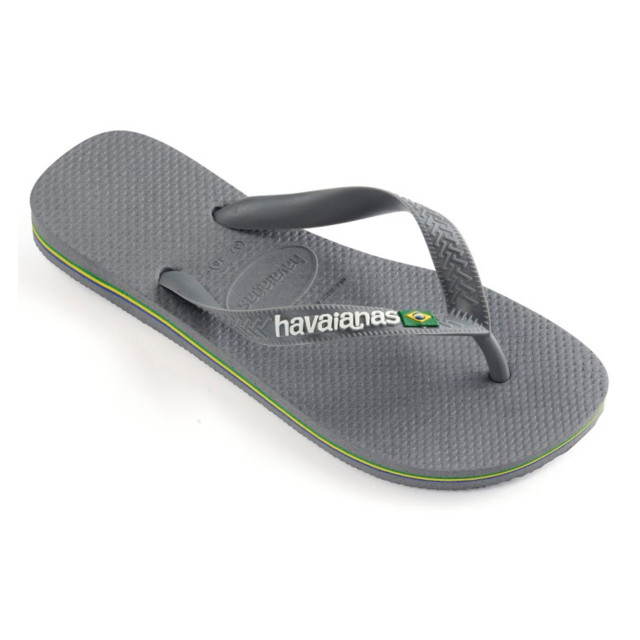 Havaianas Brasil logo teenslippers unisex 4110850 5002 steel g large