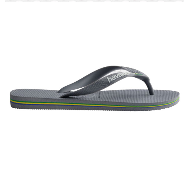 Havaianas Brasil logo teenslippers unisex 4110850 5002 steel g large