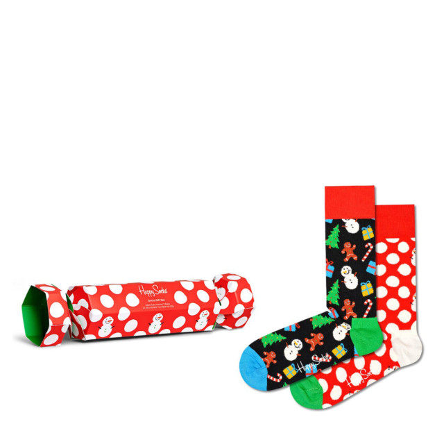 Happy Socks Candy cane & cocoa gift set gift box unisex XBDS02-6500 2-Pack B large