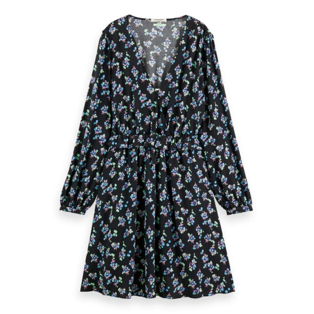 Scotch & Soda 172813 5642 scotch and soda elasticated waist mini dress pansy ikat black 172813 5642 large