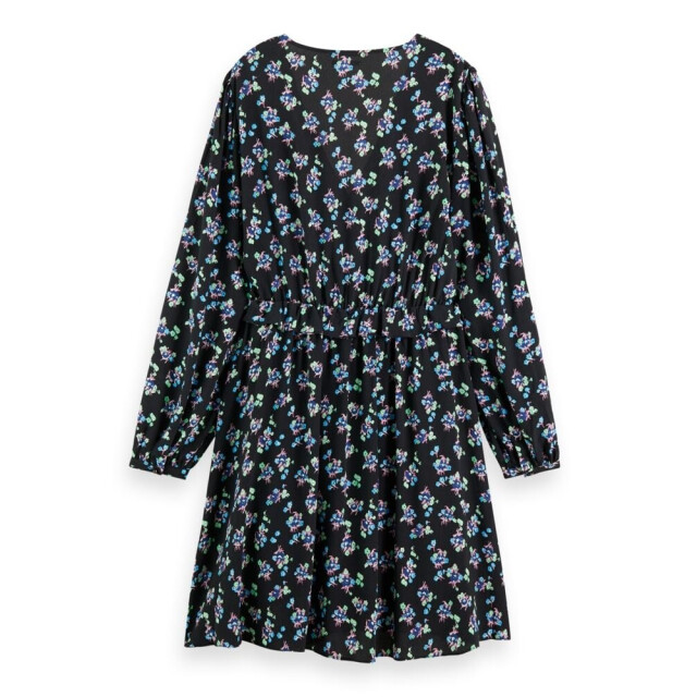 Scotch & Soda 172813 5642 scotch and soda elasticated waist mini dress pansy ikat black 172813 5642 large