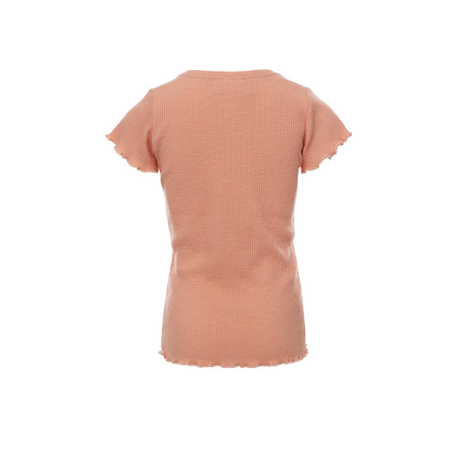 Looxs Revolution T-shirt slub rib jersey koraal voor meisjes in de kleur 2312-7464-285 large