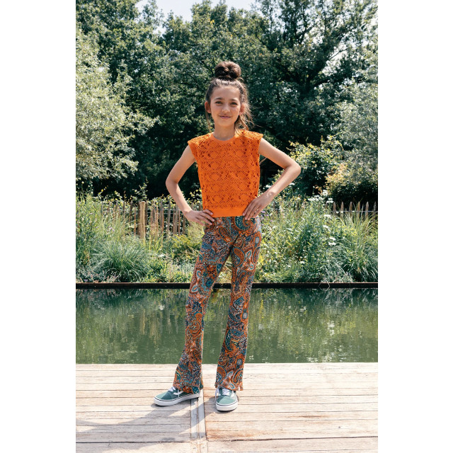 Looxs Revolution Gehaakt / gevoerd mouwloos trui'tje voor meisjes in de kleur 2312-5463-532 large Looxs Revolution Gehaakt / gevoerd mouwloos trui'tje voor meisjes in de kleur 2312-5463-532 large