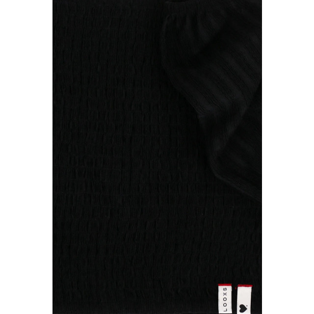 Looxs Revolution Cropped black top voor meisjes in de kleur 2312-5141-090 large