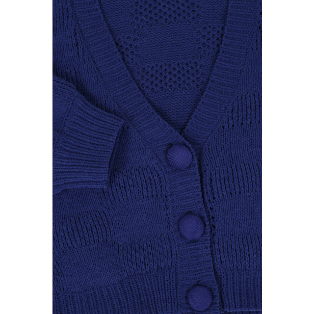 Looxs Revolution Vestje violet blue chenille ajour voor meisjes in de kleur 2311-5326-185 large