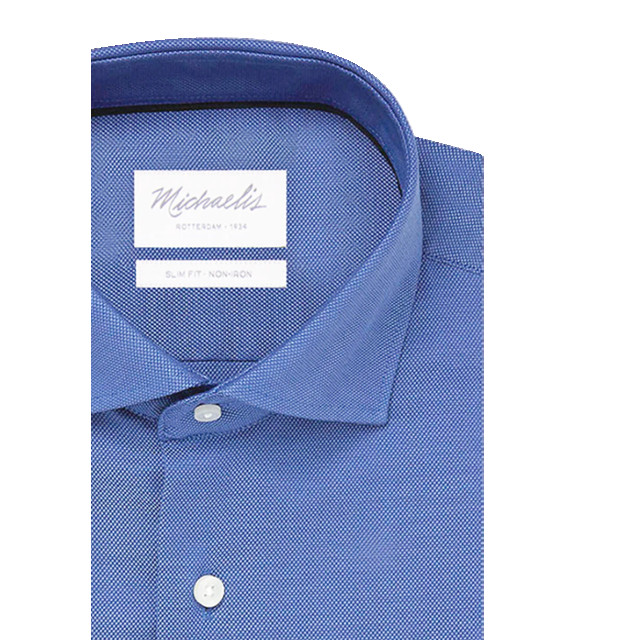 Michaelis Uni blue oxford katoenen overhemd PM0H000028 large