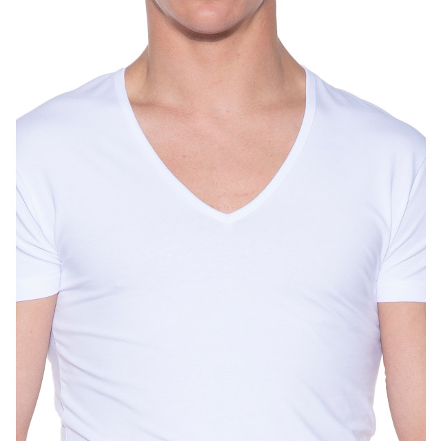 Slater Stretch t-shirt diepe v-hals 2-pack 038187-01-L large