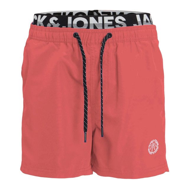 Jack & Jones Zwemshorts jongens jpstfiji dubbele waistband hot coral 4229312 large