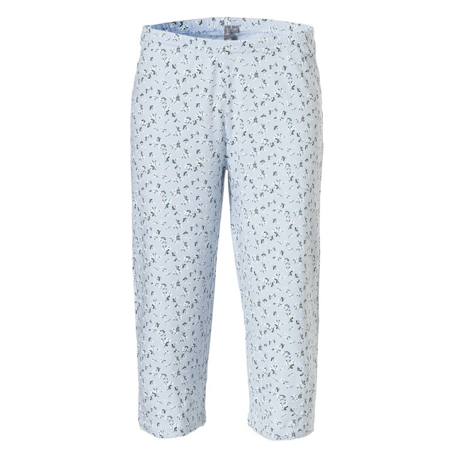 By Louise Dames capri korte pyjama set / blauw BL-167-02 large