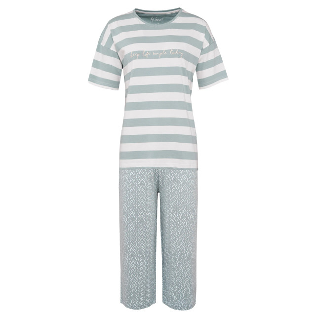 By Louise Dames capri korte pyjama set mint BL-174-02 large