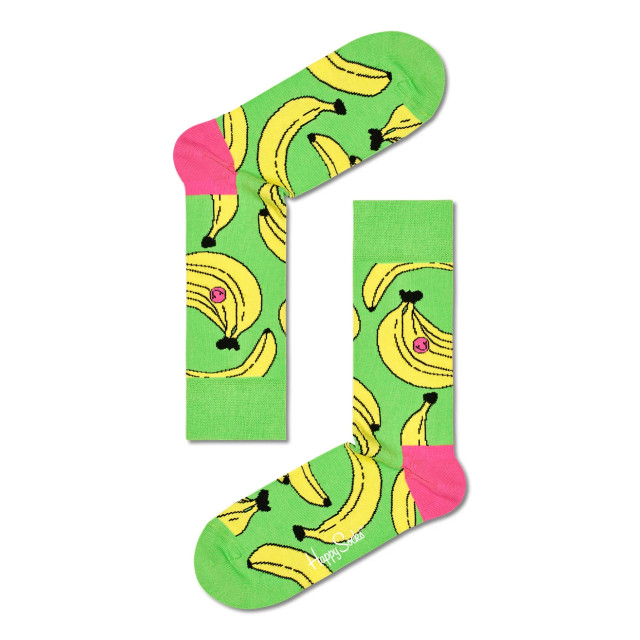 Happy Socks Dames sokken met print banaan HS-BAN01-7000-41 large