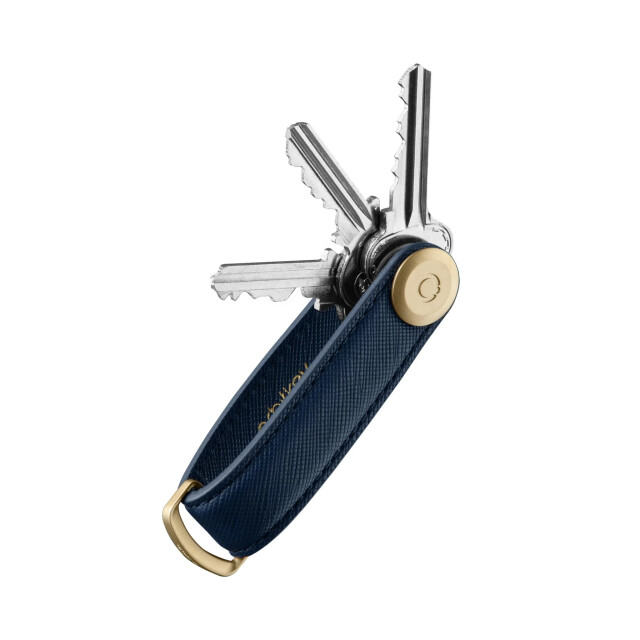 Orbitkey 2.0 saffiano leather oxford navy SFLO-2-NVNVYG large