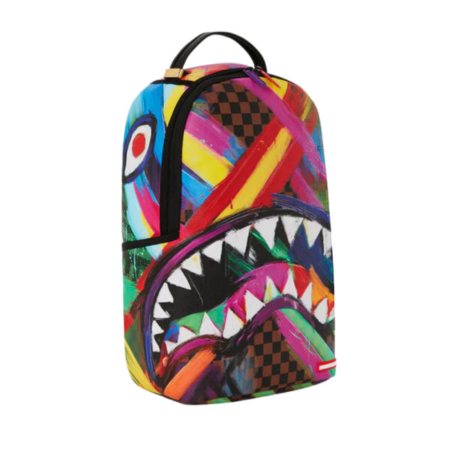 Sprayground Sharks in paint backpack sharks-in-paint-backpack-00052233-brown-multi large