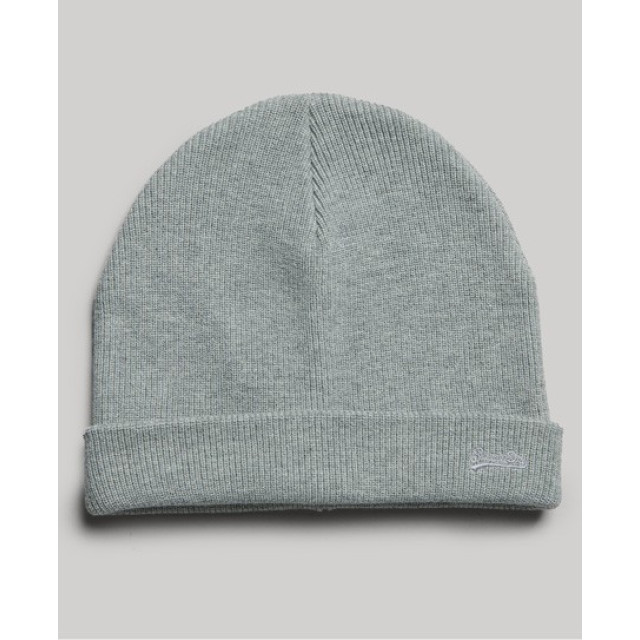 Superdry M9011225a logo beanie kvx light grey KVX Light Grey/M9011225A Logo Beanie large
