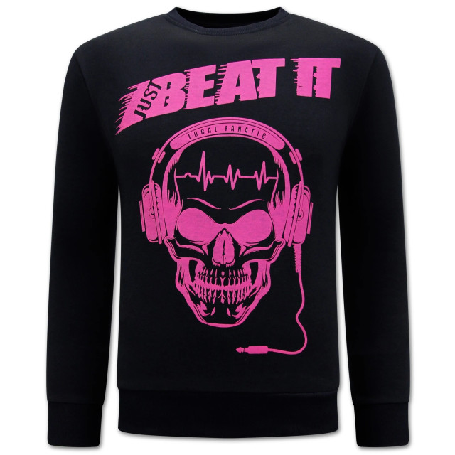 Local Fanatic Just beat it print sweater LF-2505 large