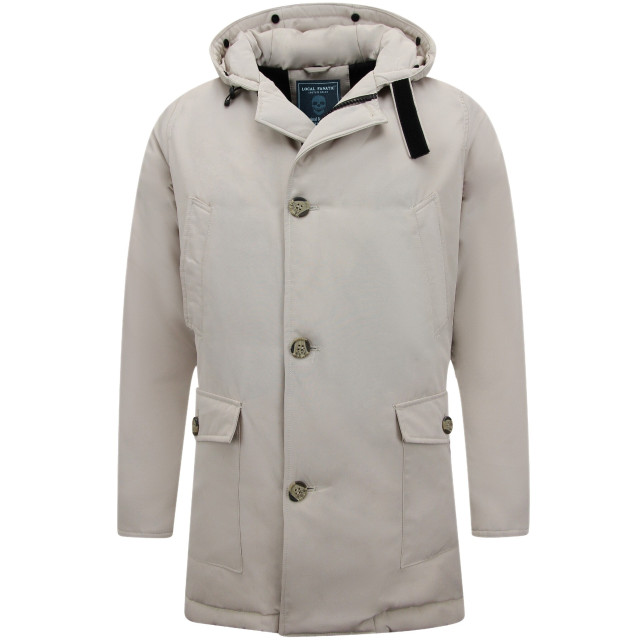 Enos Gewatteerde parka met capuchon beige 7101 large