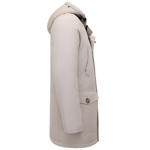 Enos Gewatteerde parka met capuchon beige 7101 large