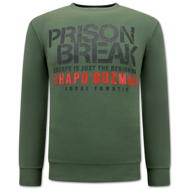 Local Fanatic Chapo guzman prison break sweater LF-2613 large