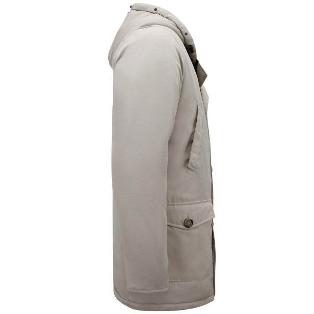 Enos Gewatteerde parka met capuchon beige 7101 large