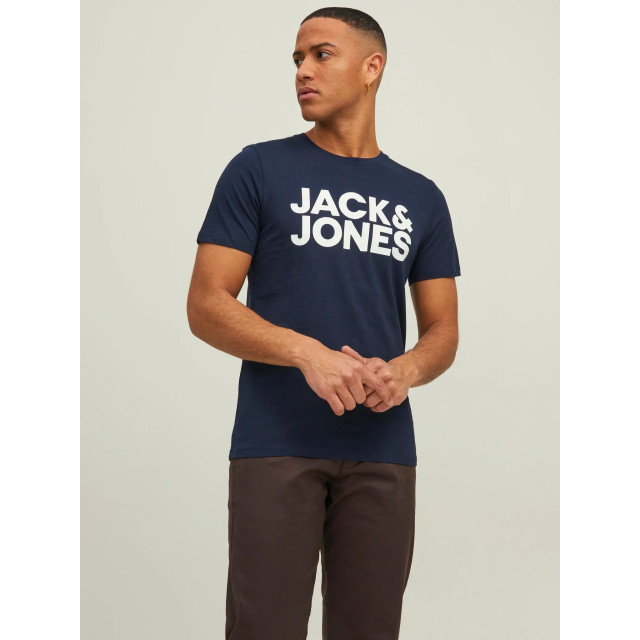 Jack & Jones Heren t-shirt jjecorp slim fit logo 3-pack 12191762 large